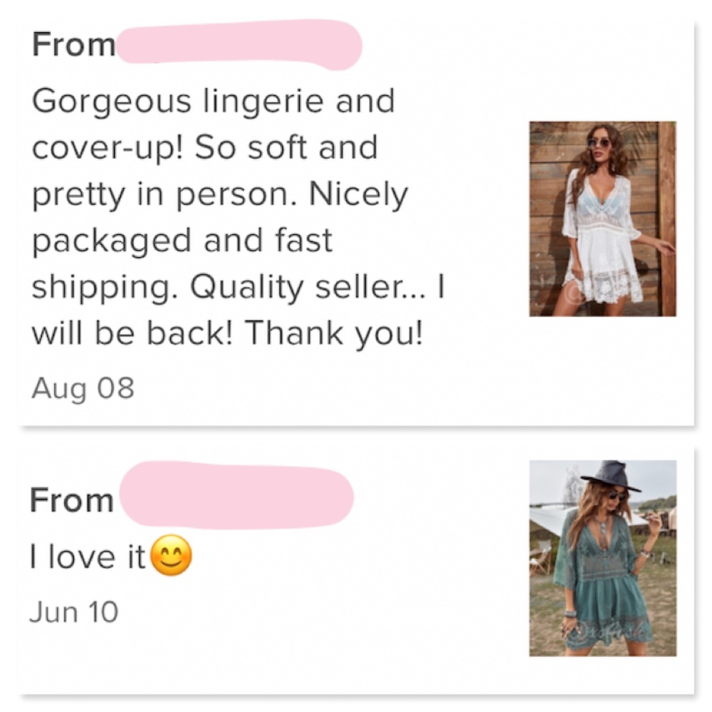 White Lace Coverup Dress Tunic Bohemian Short - Picture 6 of 9